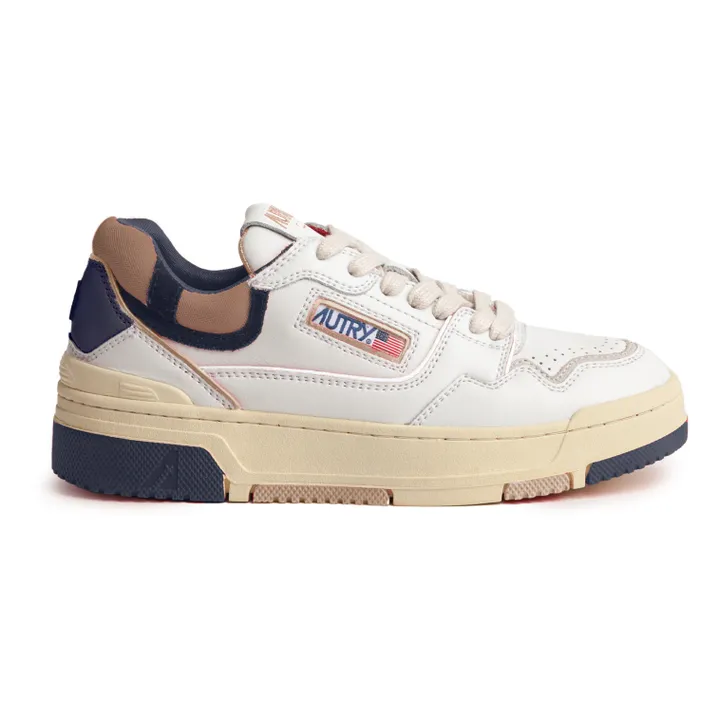 Autry Baskets CLC Low Cuir Bicolore | Bleu marine