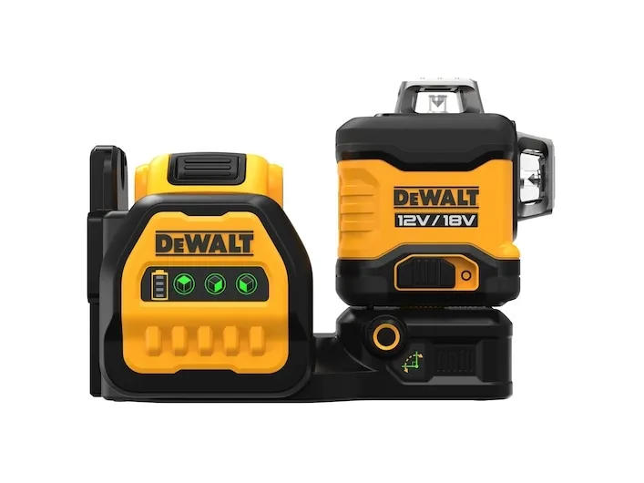 Batteridrevet flerlinjelaser 3x360° DCE089D1G18-QW, 18Volt, tværlinjelaser