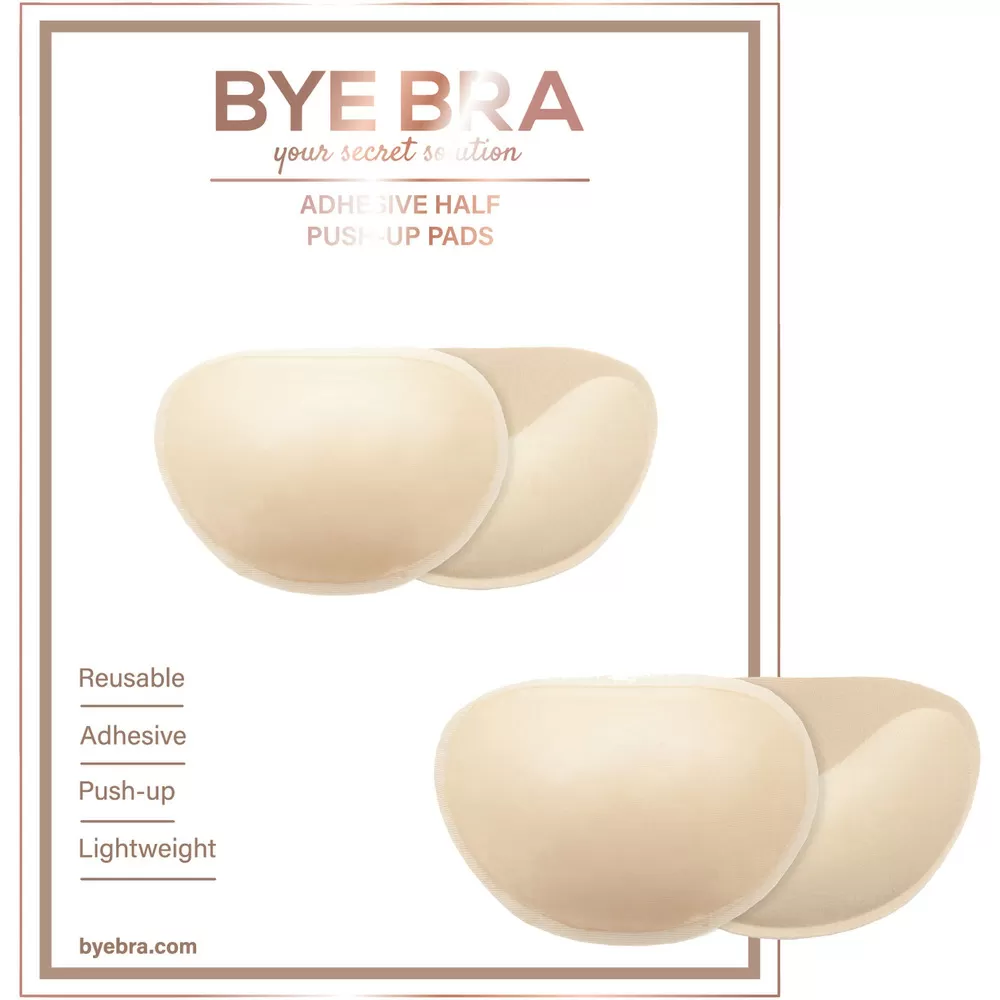 Bye Bra Adhesive Push-Up Pads Nude - 1 par
