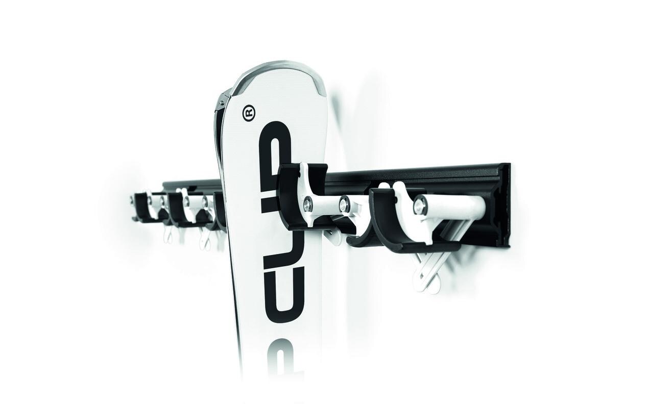 Gerätehalter-Set Flip Clip Regular 3K<br>Pulverbeschichtete Aluminium-Systemschiene mit weisem Halter