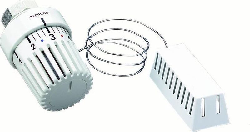 Oventrop - OV Thermostaat Uni LH - Thermostaat - Wit - Capillaire Buis 2000mm