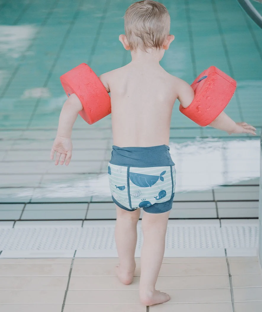 Watery blebadebukser til børn - Neoprene Swim Nappy - Atlantic Purple