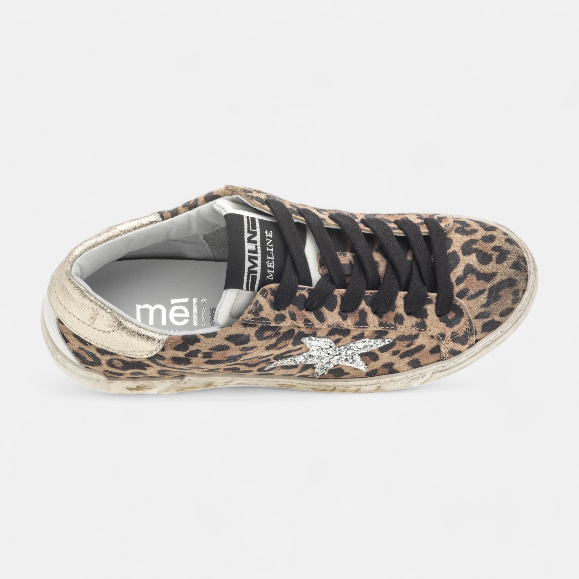 Baskets basses Femme en cuir camel