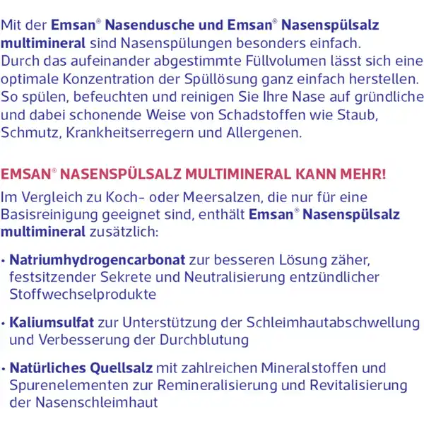 Nasenspülsalz multimineral
