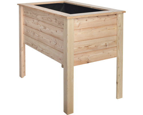 Verhoogd tuinbed op palen, Douglasspar, 120 x 60 x 95 cm, natuurlijk
