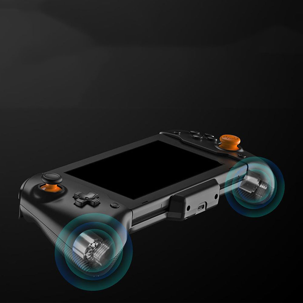 Wireless Controller Gamepad mit doppel Vibrations Motor kompatibel mit Switch / OLED - Schwarz / Gelb