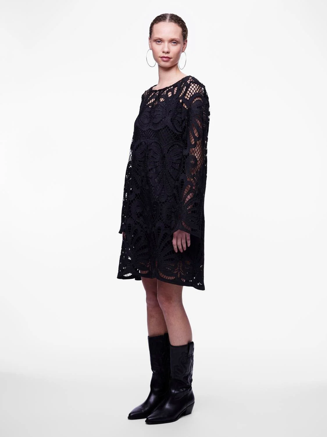 Pieces Pclykke Ls Lace Dress