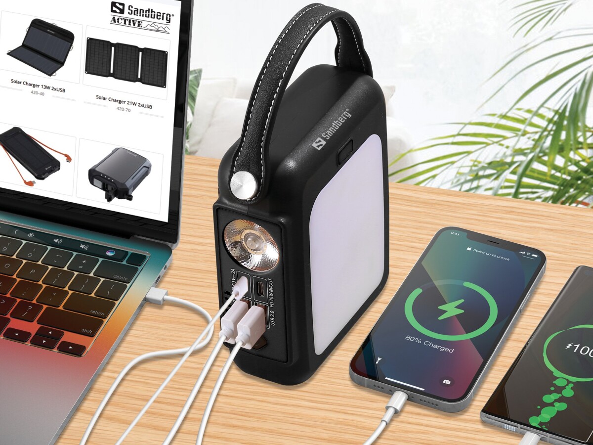 Sandberg - Hand Crank Powerbank 20.000 Mah