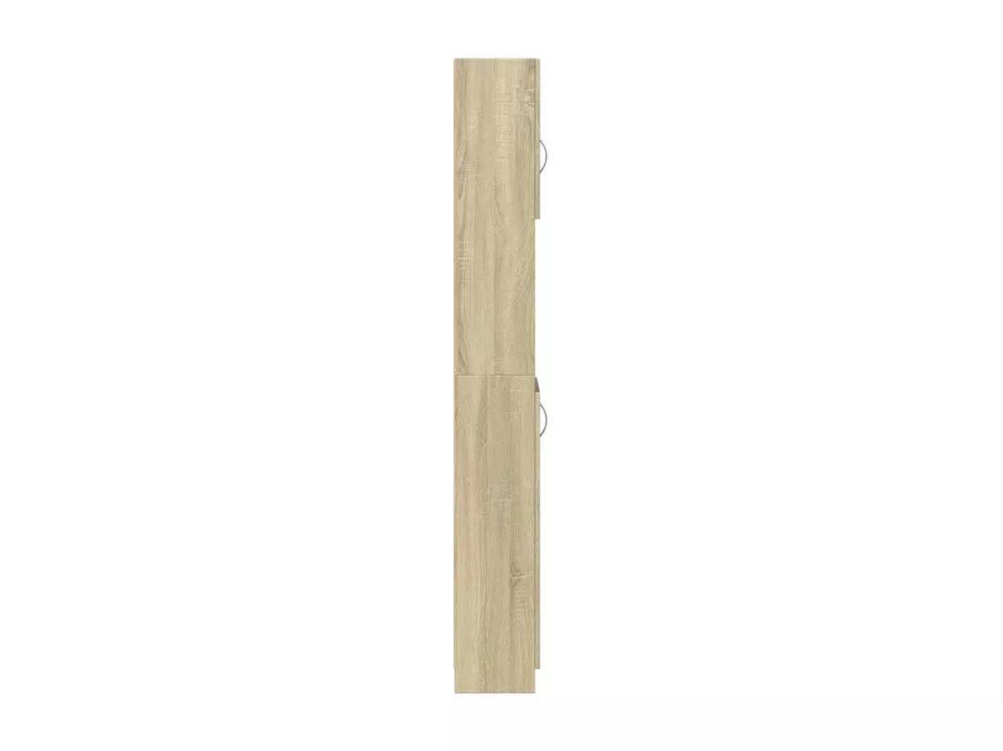 Armoire de salle de bain Chêne sonoma 32x25,5x190 cm Aggloméré