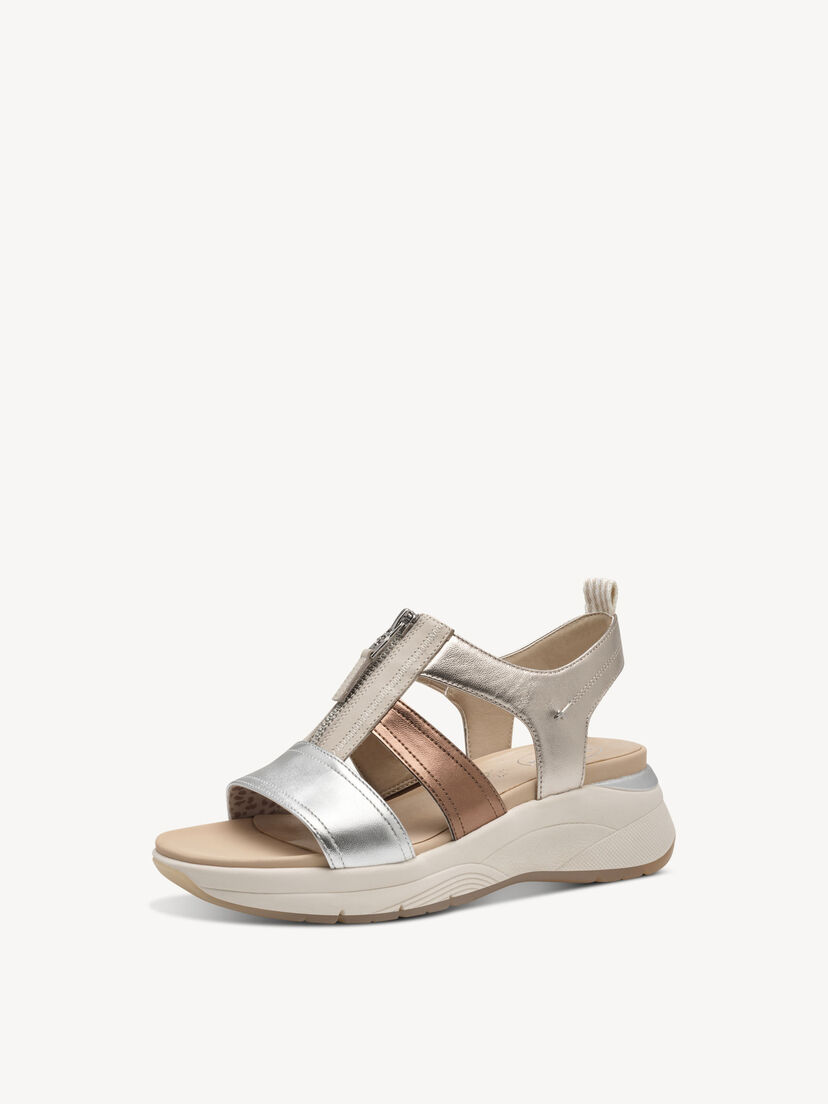 Leren Sandaal - metallic