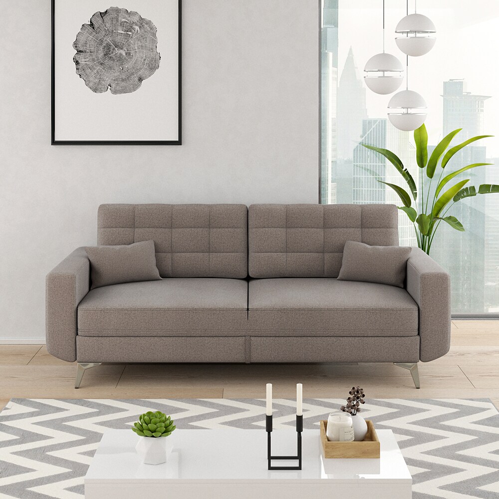 VitaliSpa Schlafsofa Schlafcouch Boxspringsofa York Schlaffunktion Bettkasten