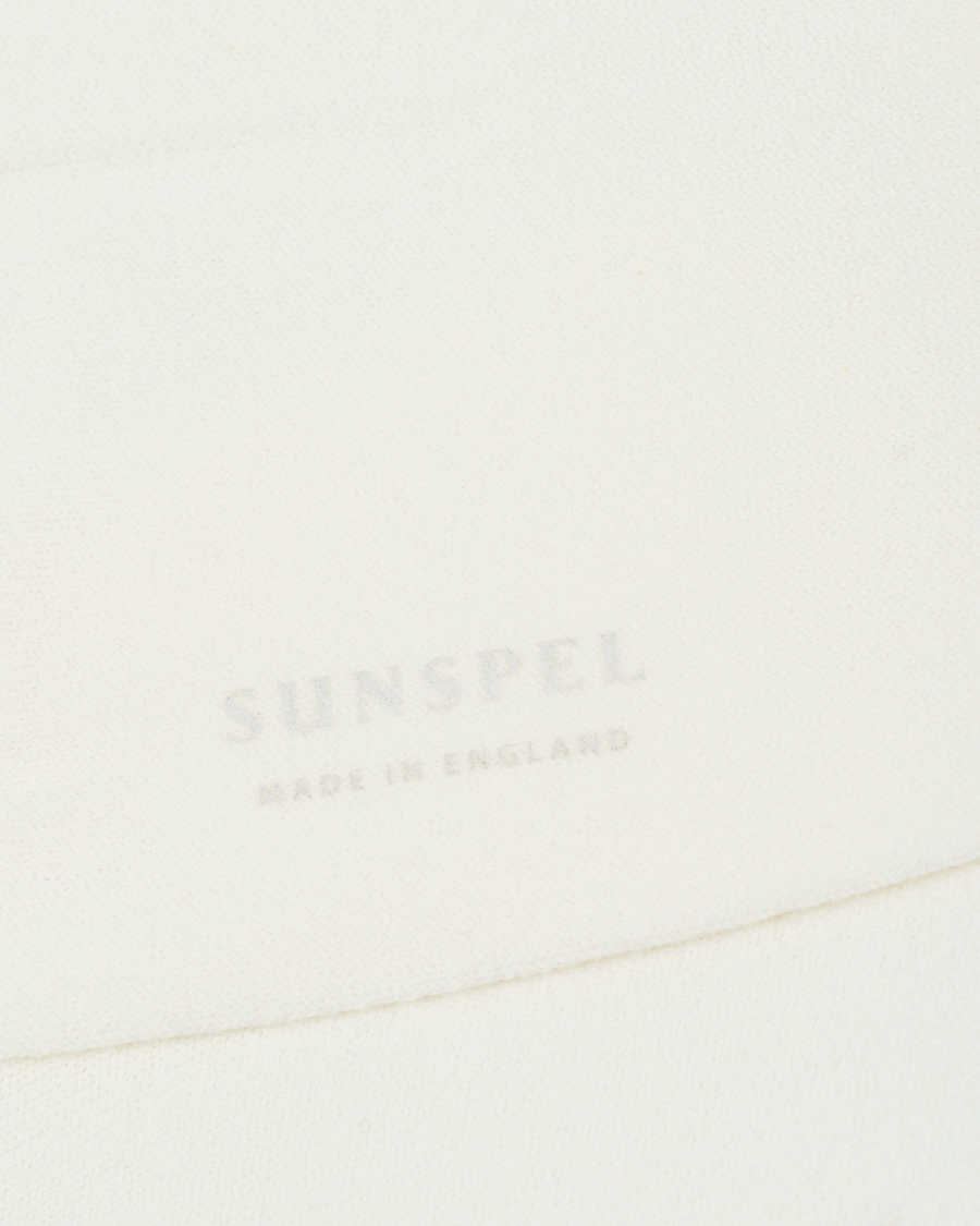 Sunspel Cotton Blend Socks White