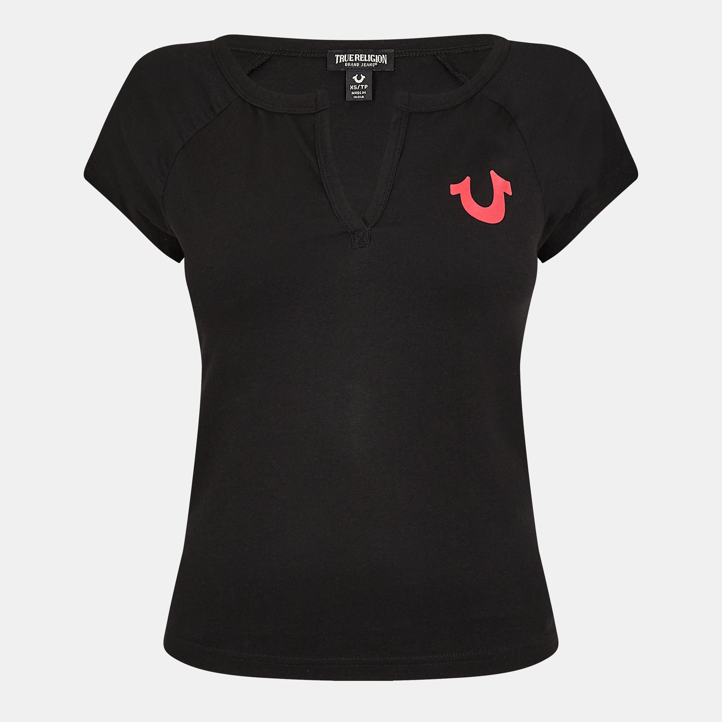 True Religion TR Raglan Henley T Shirt Womens