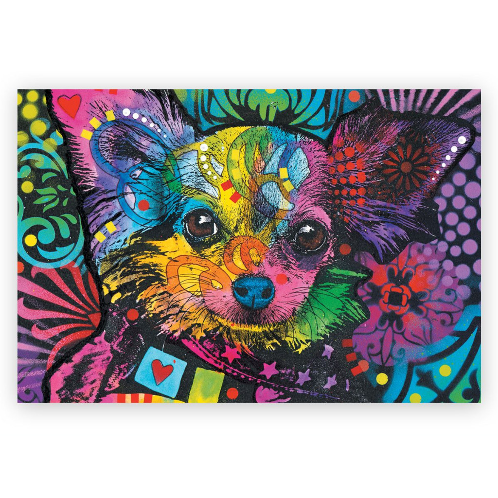 Puzzle Wood Craft - Colorful Puppy - 500 Pièces