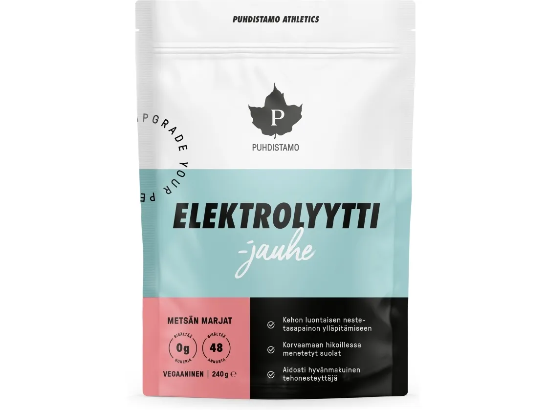 Pudhistamo Athletics Electrolyte powder Forest berries, 240 g
