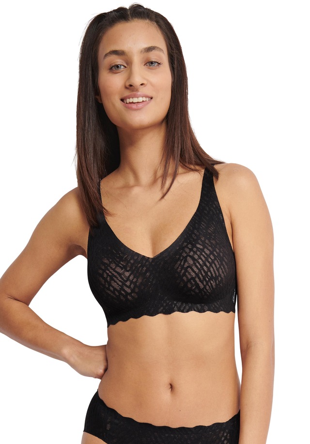 sloggi Soft-BH »ZERO Feel Bliss«, Stretch-Spitze, herausnehmbare Pads, atmungsaktiv