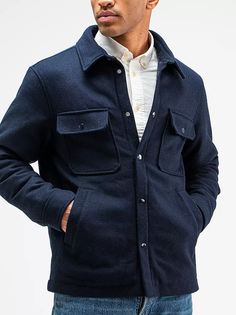 BUTCHER OF BLUE Overshirt NORBU dunkelblau