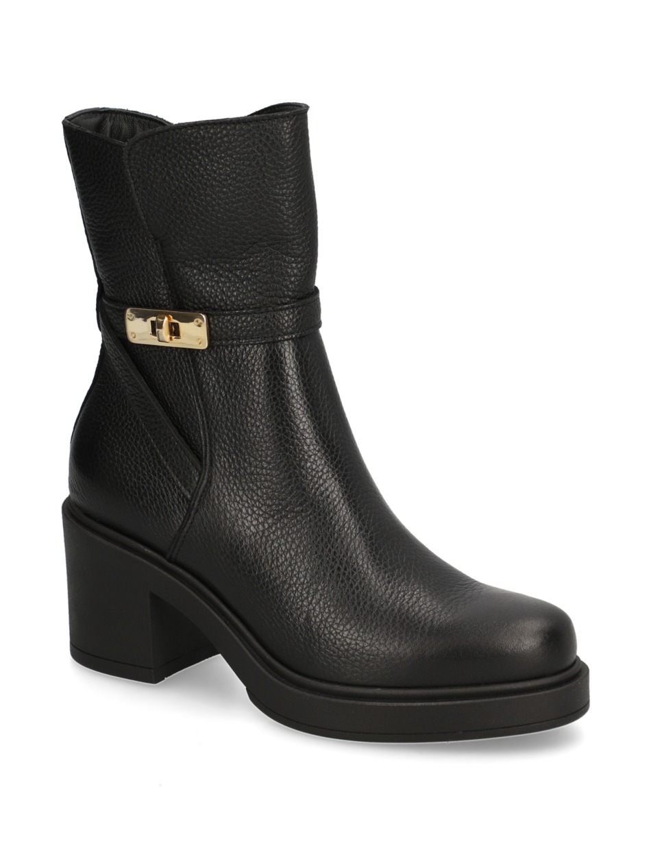 Glattleder Stiefelette