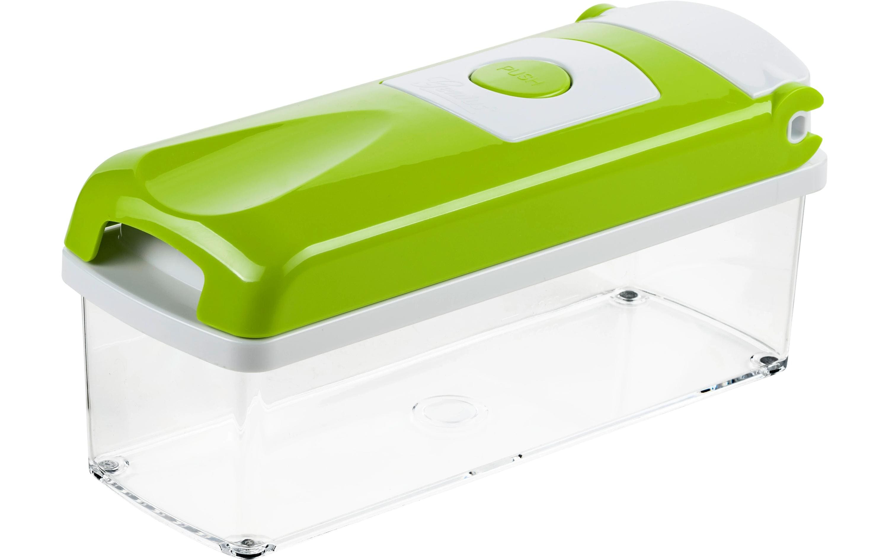 Gemüseschneider Genius Nicer Dicer Plus 13-teilig, GrünVerstellbarer Hobel