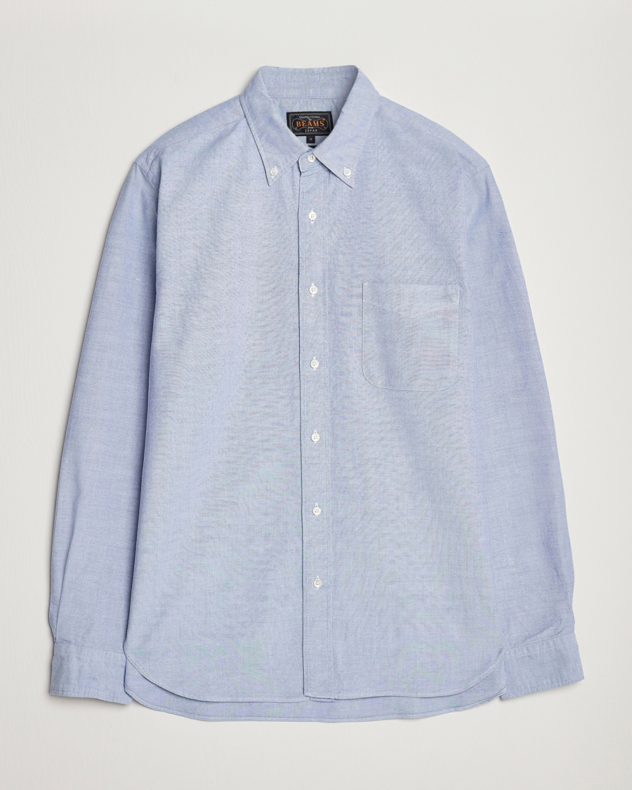 BEAMS PLUS Oxford Button Down Shirt Light Blue
