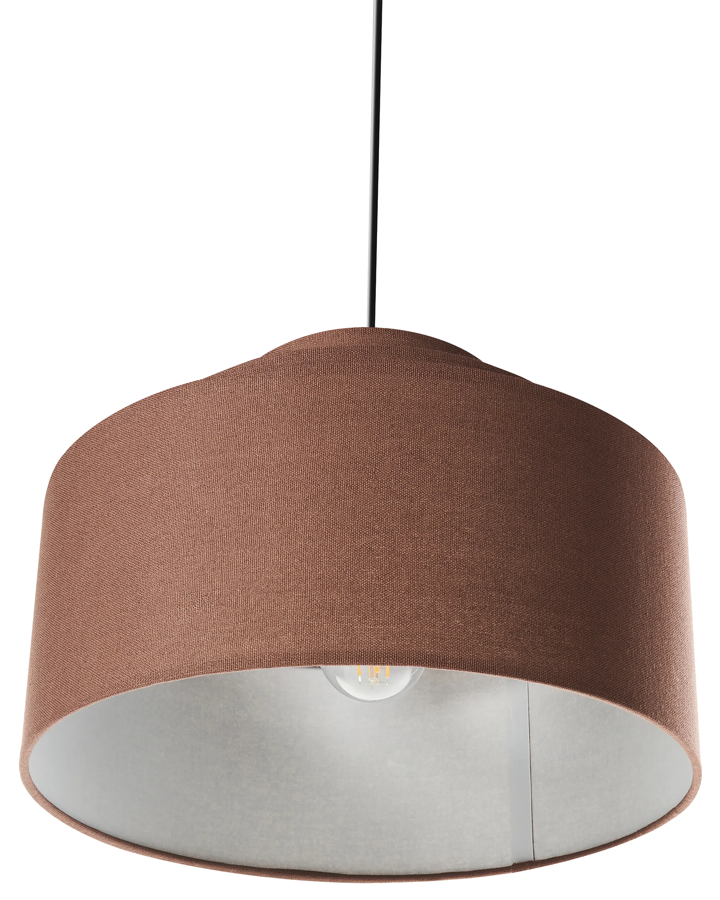 Hanglamp MASPARRO Linnen Bruin