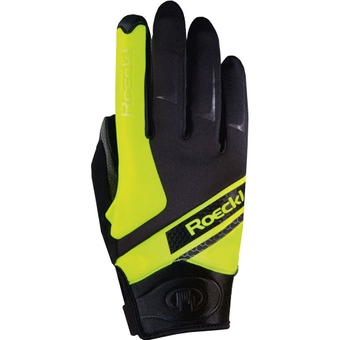 Roeckl Lidhult Fingerhandschuhe Black / Yellow