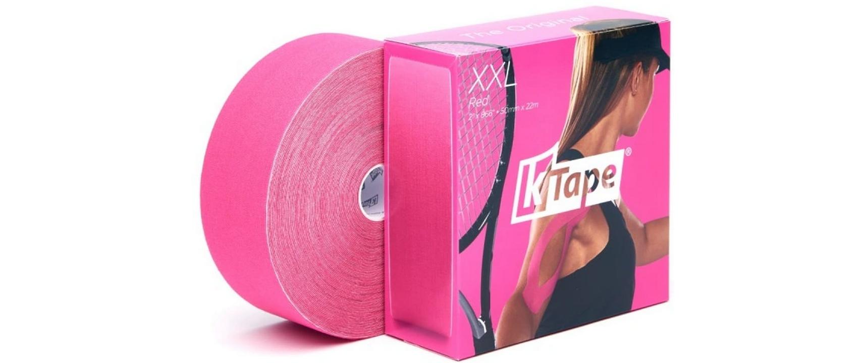 K-Tape XXL pink 5 cm x 22 mAtmungsaktives Kinesiology Tape für Muskeln und Gelenke
