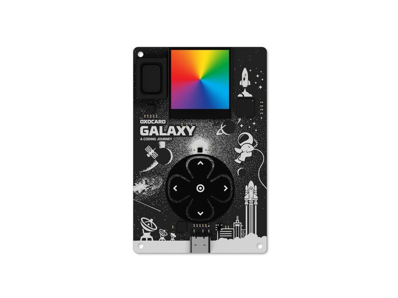 OXON Entwicklerboard Oxocard mini Galaxy Oxocard ist ein interaktiver, programmierbarer Minicomputer im Kreditkartenformat