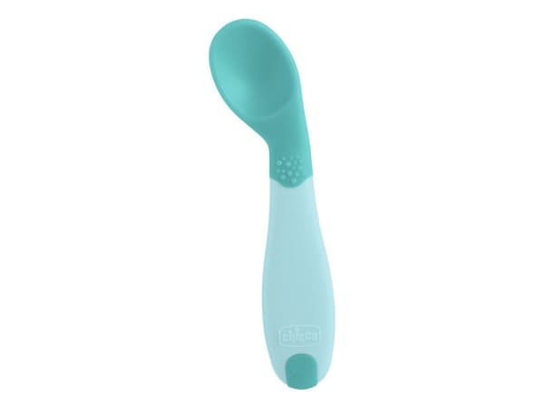 Chicco 00016100250000, Skje for småbarn, Blå, Gutt/Jente, 0,8 år, 215 mm, 100 mm