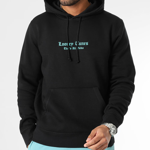Sweat Capuche Bandana Taz Noir Bleu Turquoise