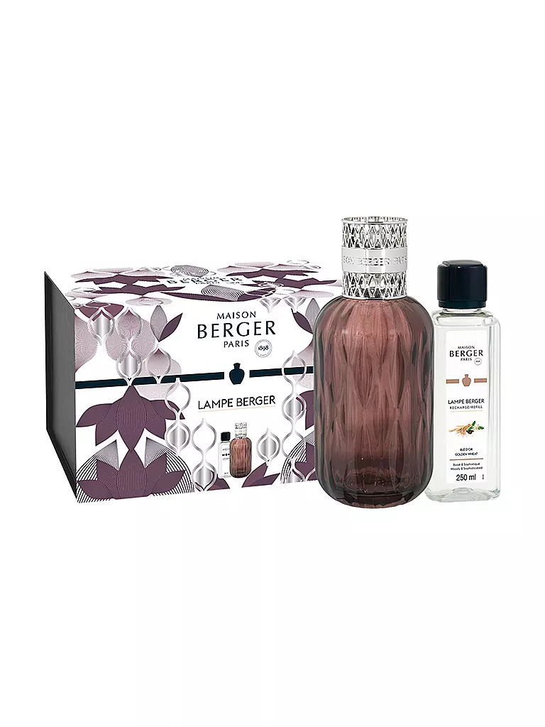 MAISON BERGER PARIS Lampe Berger Set FLACON QUINTESSENCE PRUNE +250ml Ble D'Or  beere