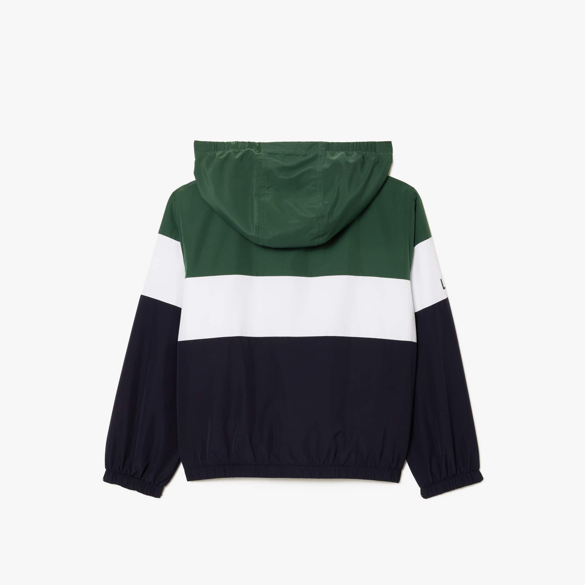 Veste zippée à capuche enfant Lacoste en polyester recyclé Manteaux & Blousons - Vert - Lacoste - Enfant