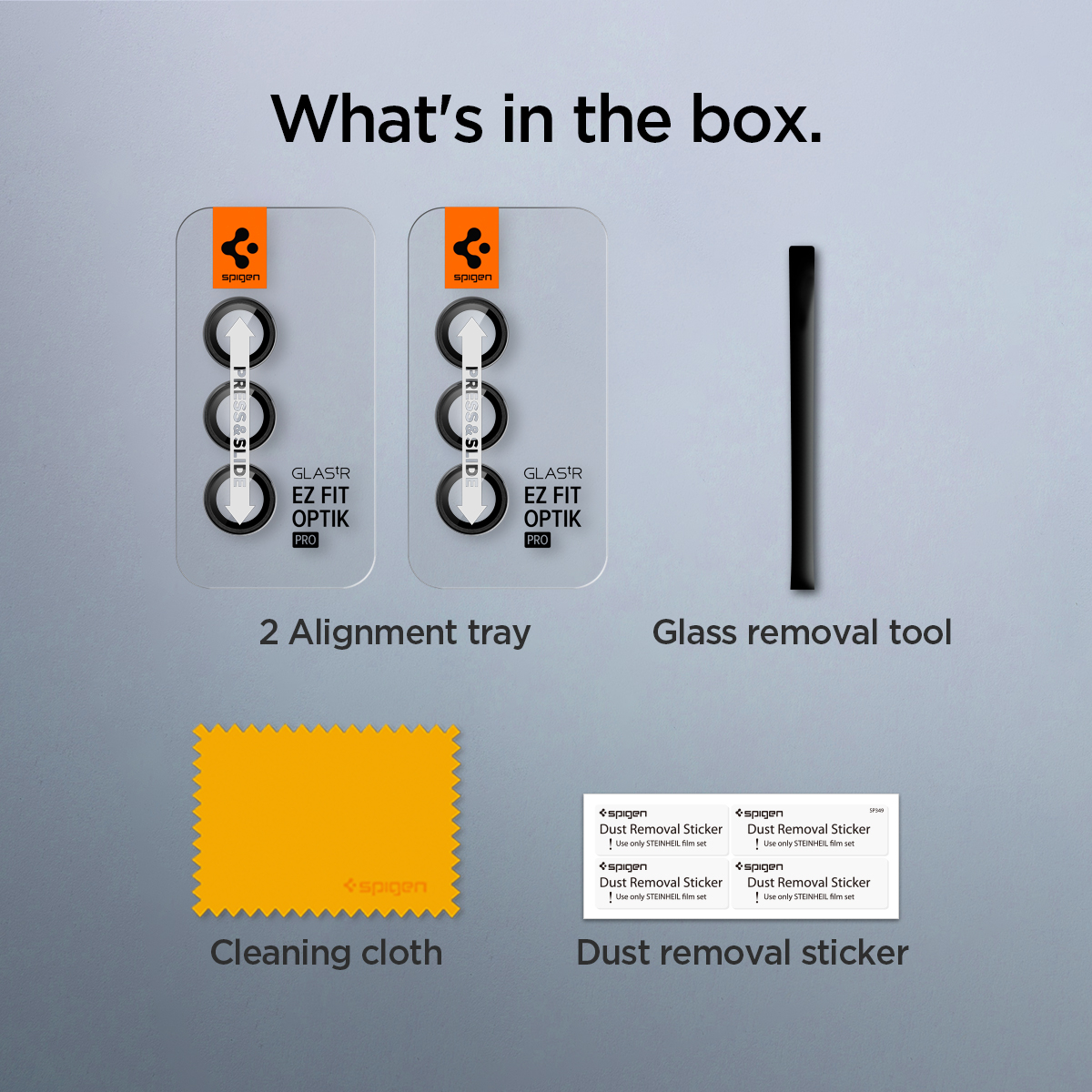 (2er Set) Samsung Galaxy S24  Plus Glas Tr EZ Fit Optik Pro Kamera Objektiv Protector Panzer Glas Case Friendly mit Rahmen (AGL07433)