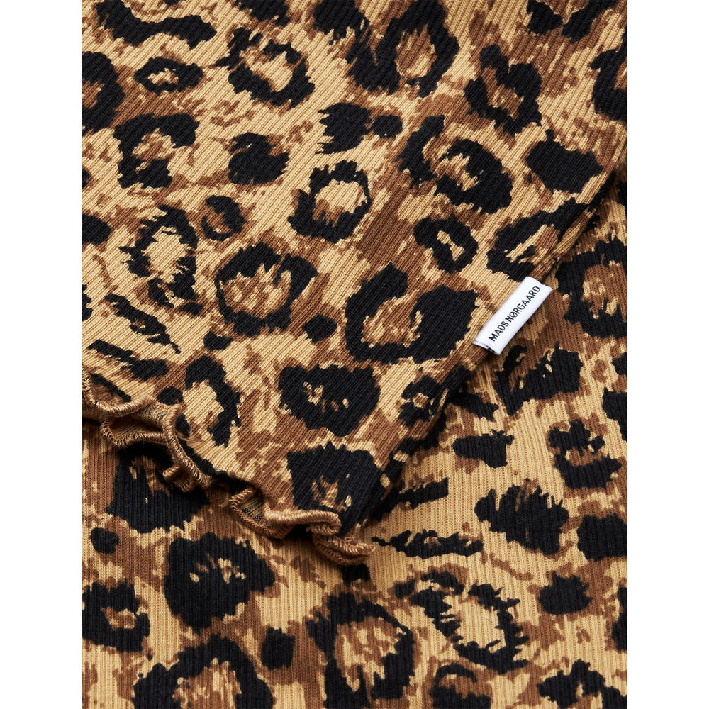 Køb Mads Nørgaard Leopard Aop/Black 2X2 Bomuld Aop Tiki T-shirt