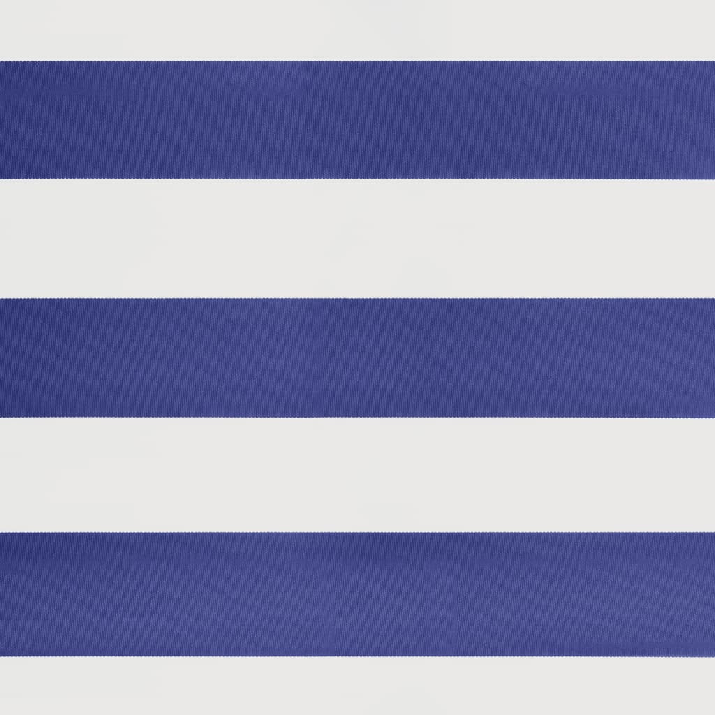 Auvent rétractable automatique bleu et blanc 4,5x3 m