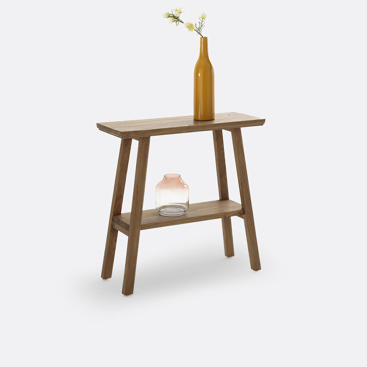 LA REDOUTE INTERIEURS<br>Mesa de parede com tampo duplo em madeira maciça de olmo Asayo