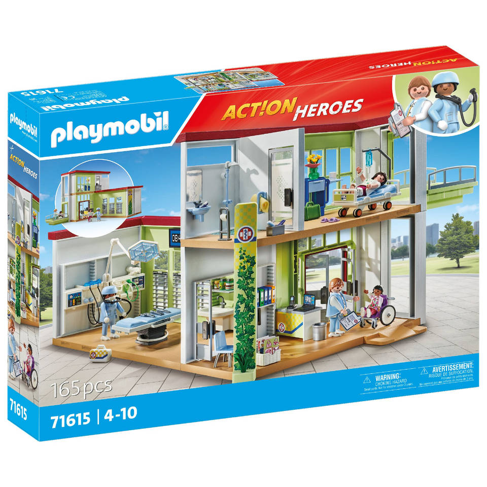 PLAYMOBIL Action Heroes modern ziekenhuis 71615