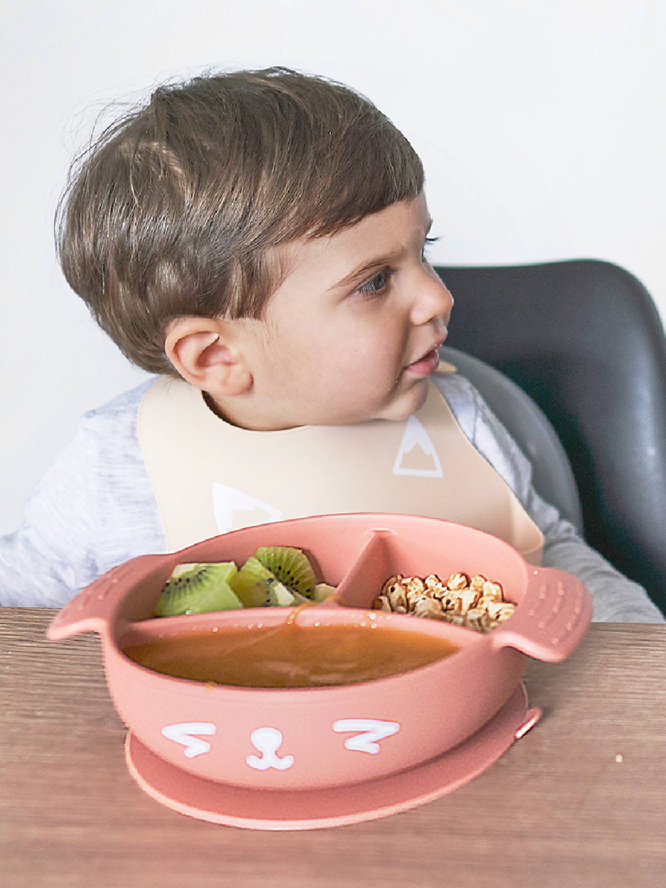 Porta-alimentos Learn'isy BABYMOOV, vermelho claro, liso