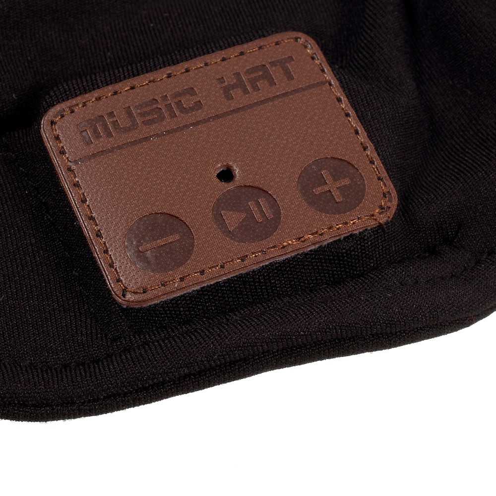 Unisex Stirnband mit Bluetooth Stereo Kopfhörer Headset   Mikrofon - Schwarz