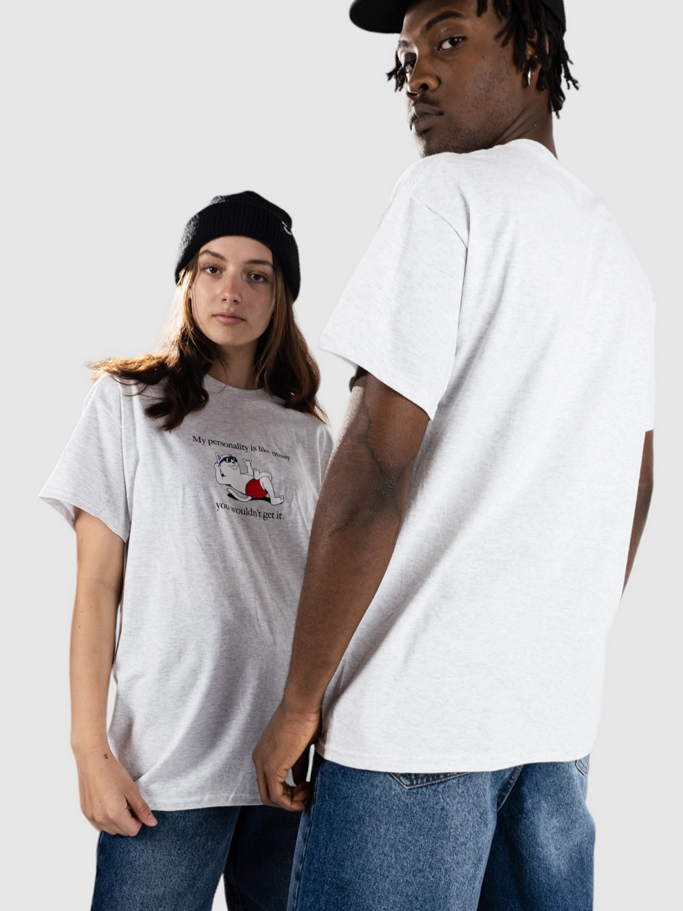 RIPNDIP You Wouldn'T Get It T-Shirt ash grey