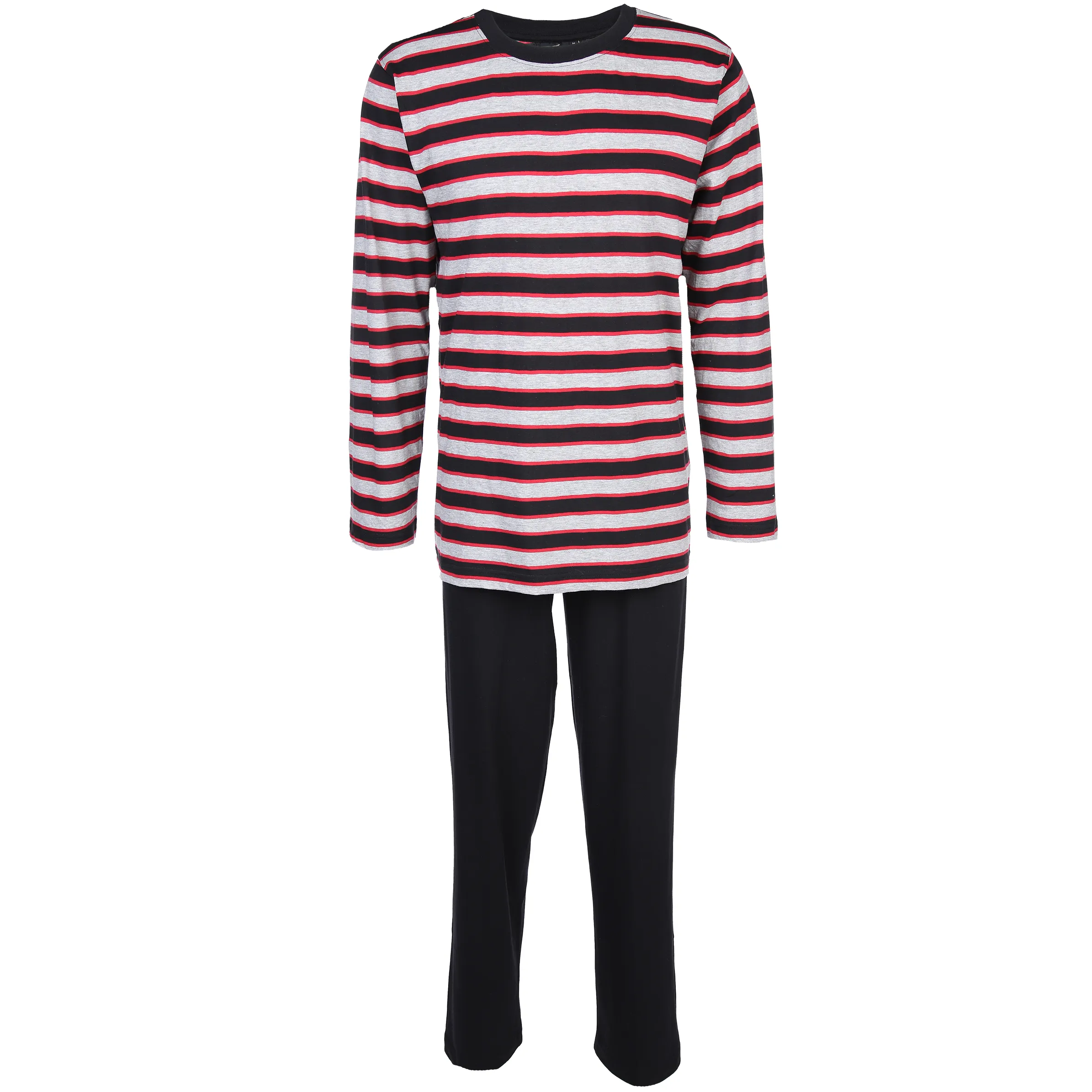 Herren Pyjama in gestreifter Optik