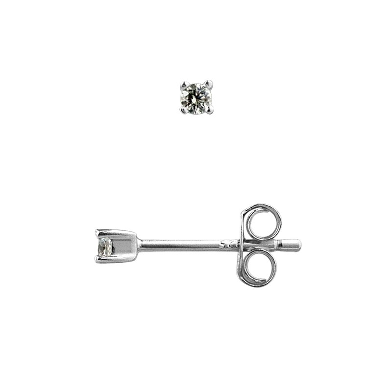 Boucles d'Oreilles solitaire - Argent 925