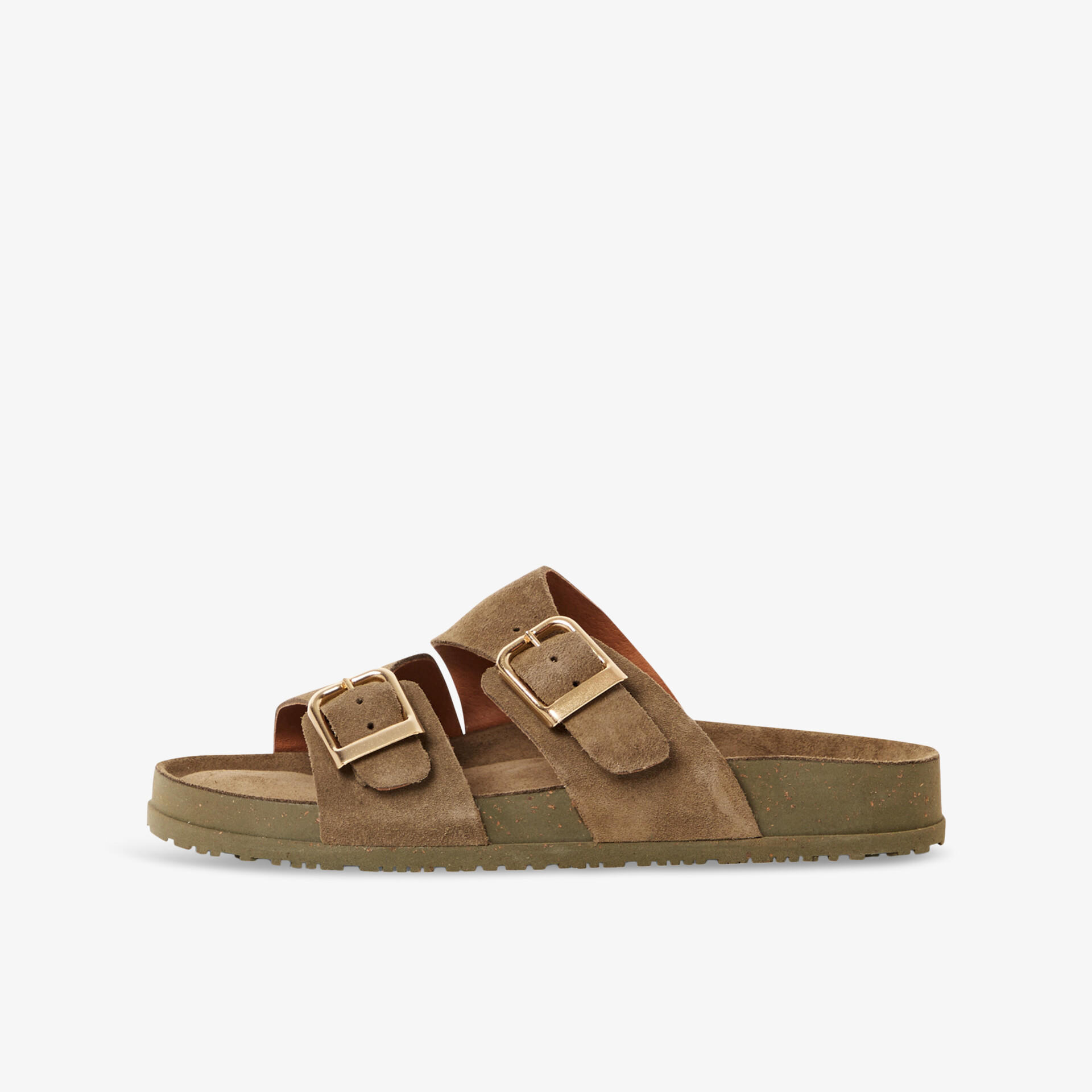 Tamaris Damen Pantoletten olive