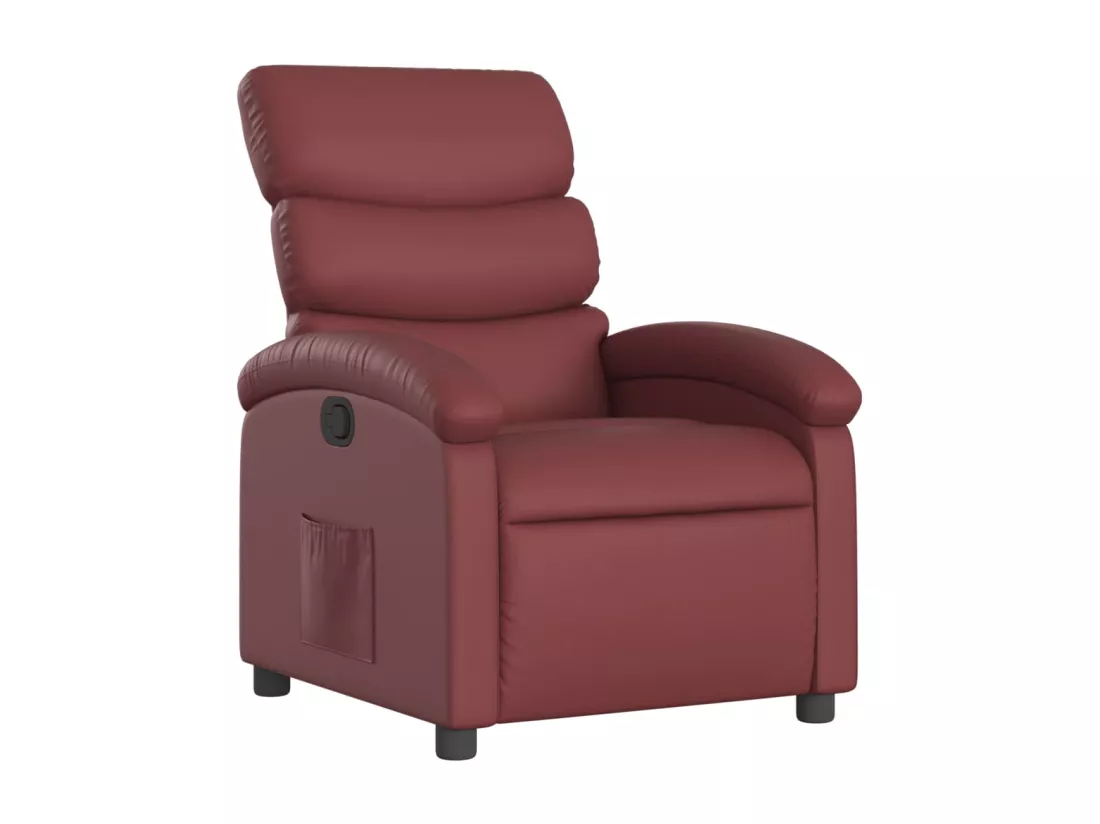 Fauteuil inclinable Rouge bordeaux Similicuir