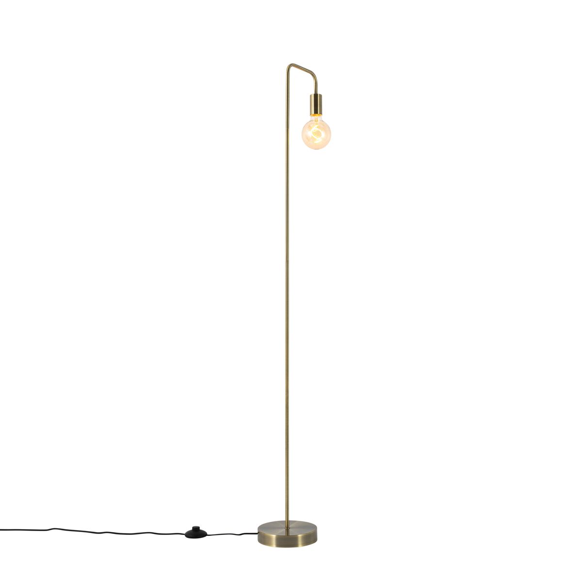 Moderne vloerlamp brons rond 145cm - Facil