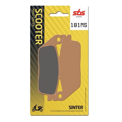 Plaquettes de freins SBS 181MS Sinter Métal Fritté Avant