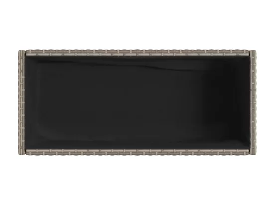 Jardinière bac lit surélevé résine grise 90 x 40 x 75 cm 02_0038414