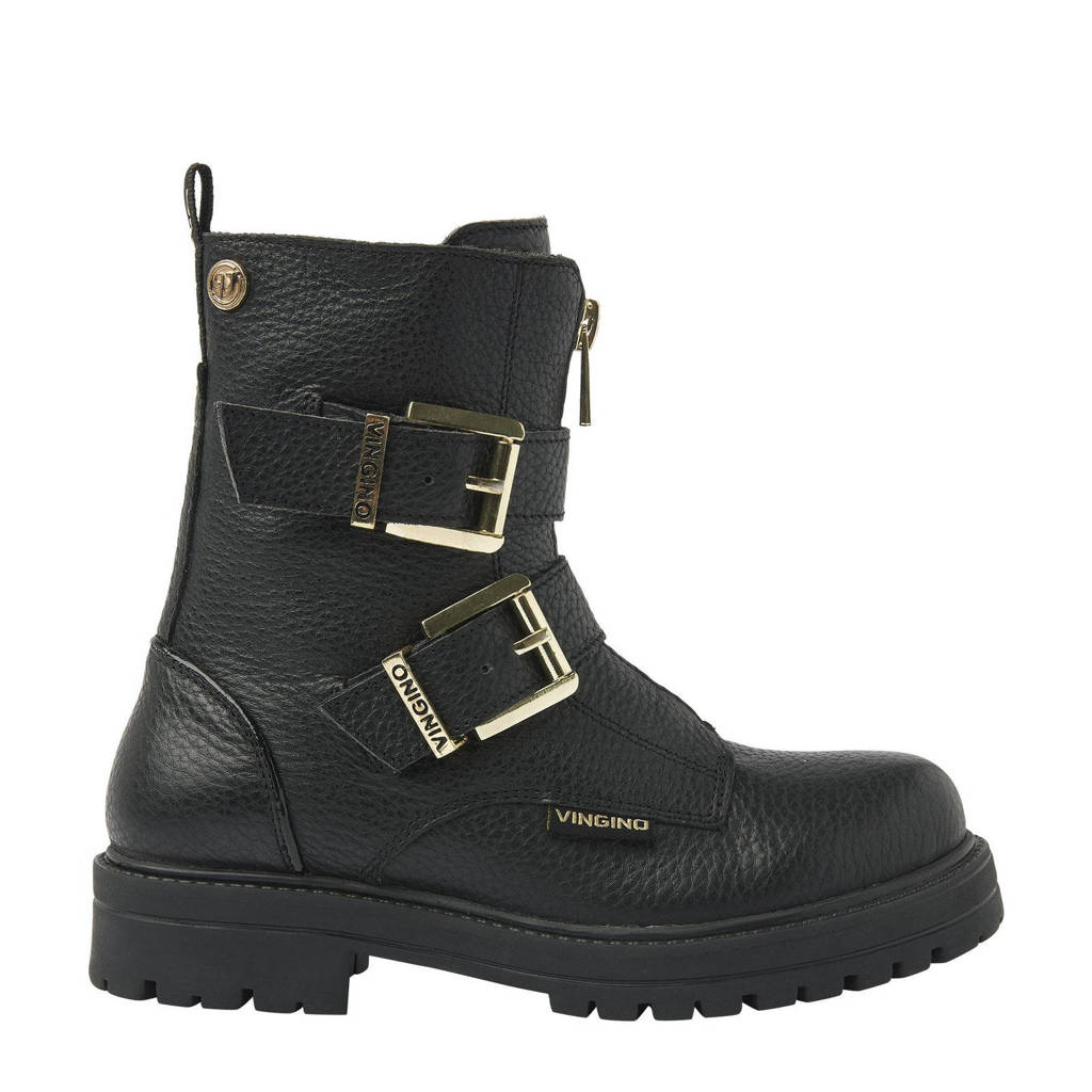 Vingino Velialeren bikerboots zwart