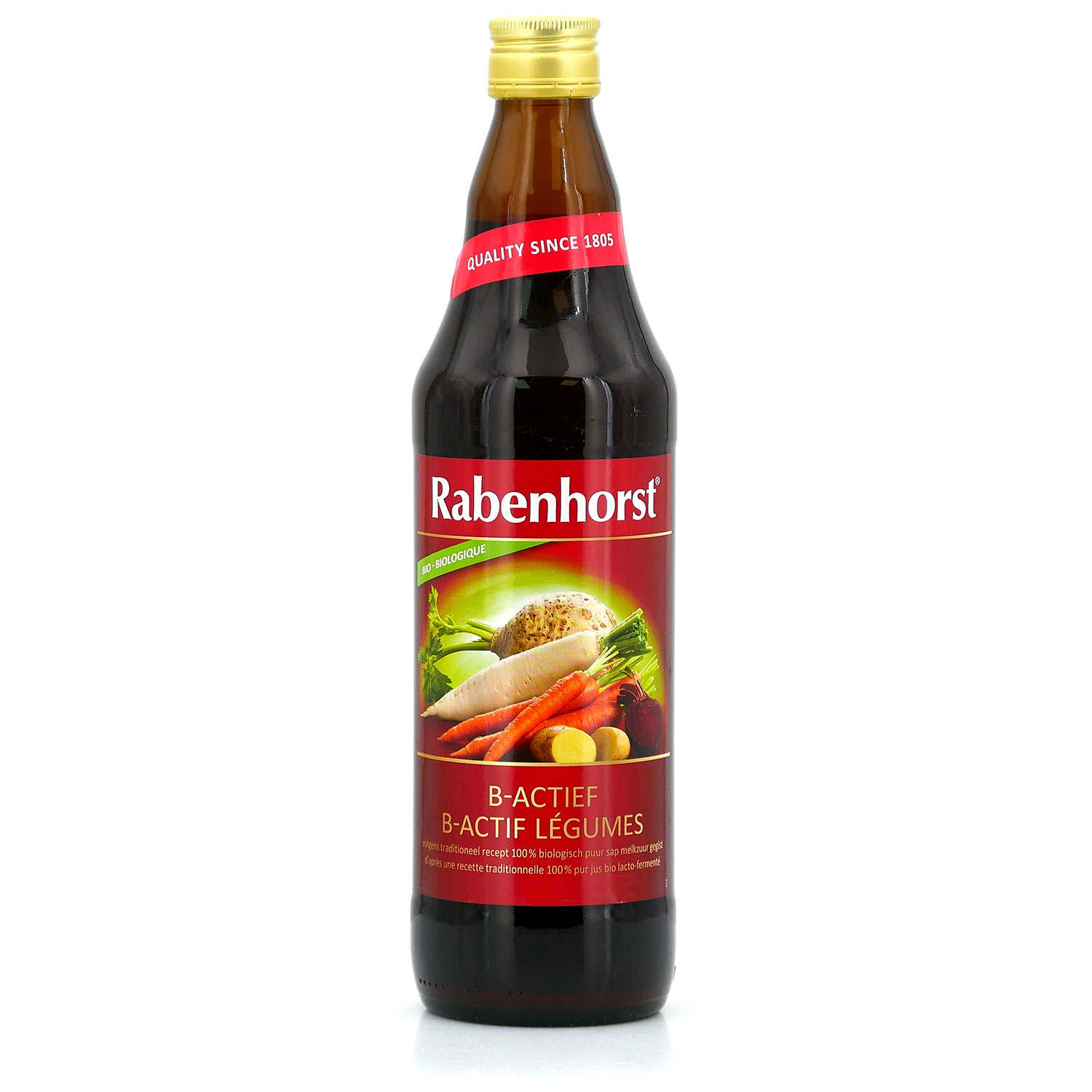 Pur jus de légumes B-Actif lacto-fermentés bio - Rabenhorst