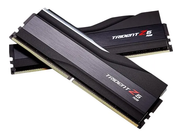 G.Skill Trident Z5 RGB - DDR5 - sæt - 32 GB: 2 x 16 GB - DIMM 288-PIN - 6000 MT/s / PC5-48000 - CL40 - 1.3 V - ikke bufferet - ikke-ECC - mat sort